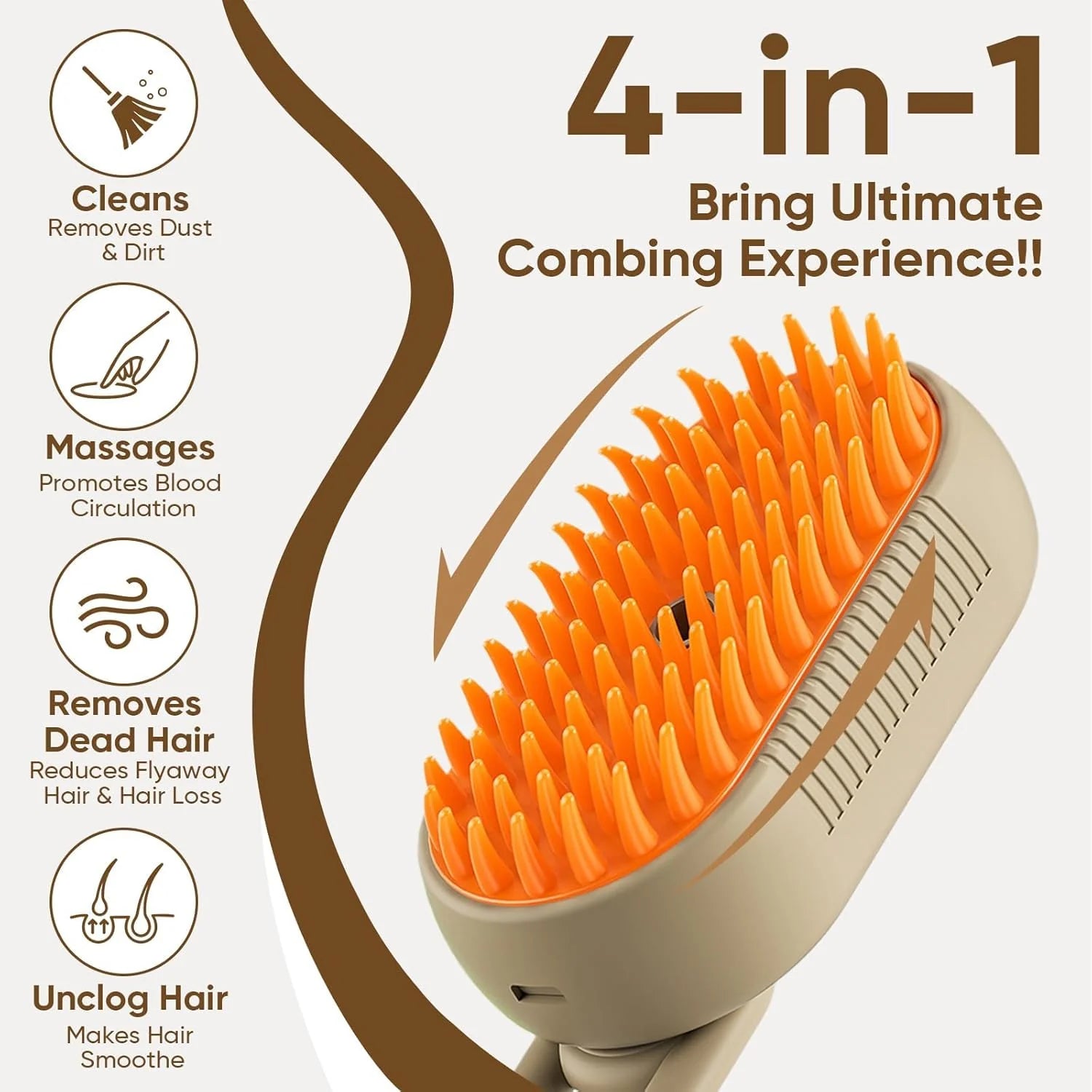 Steam Grooming Brush for Dogs & Cats